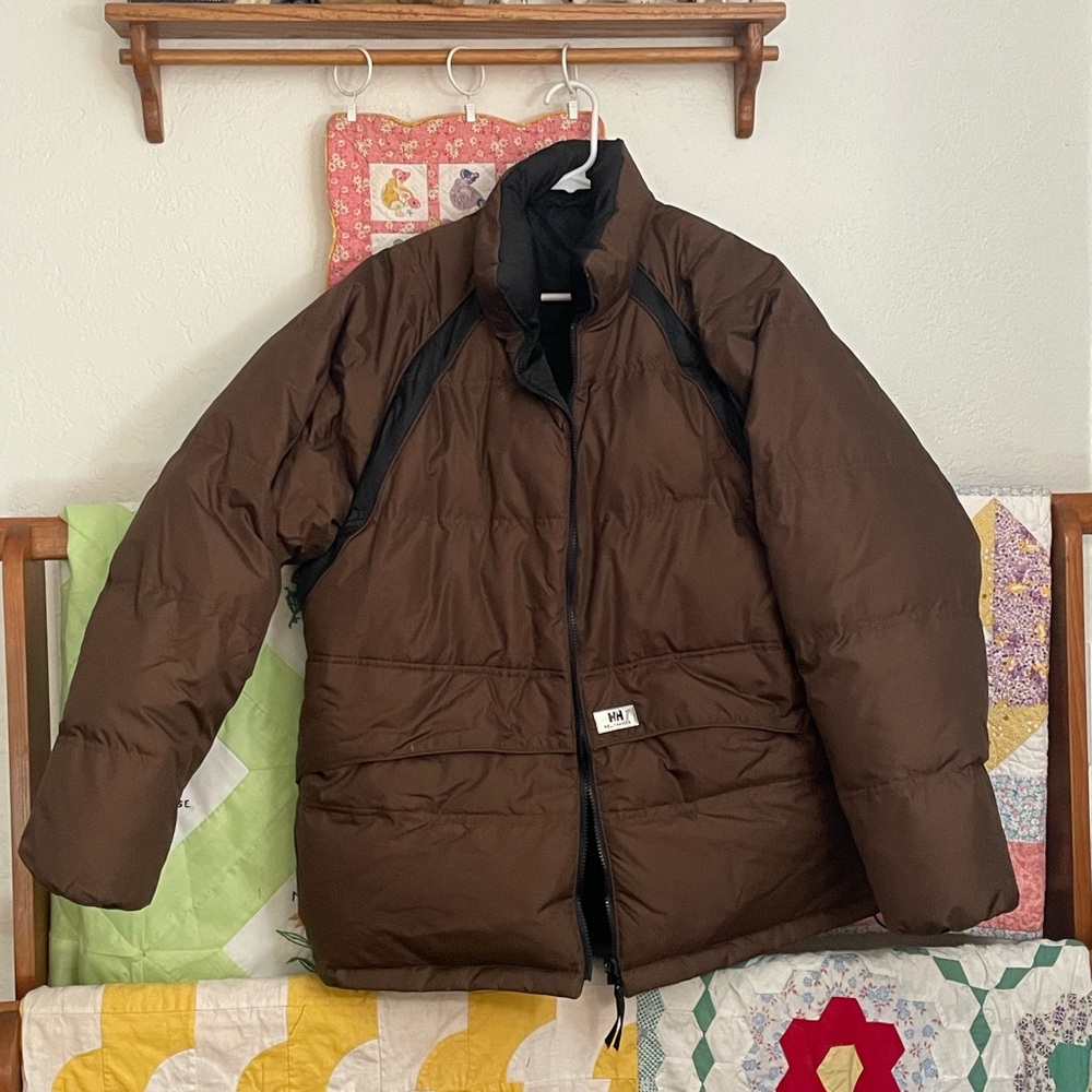 SOLD Helly Hansen Men's Dark Brown Puffer Jacket